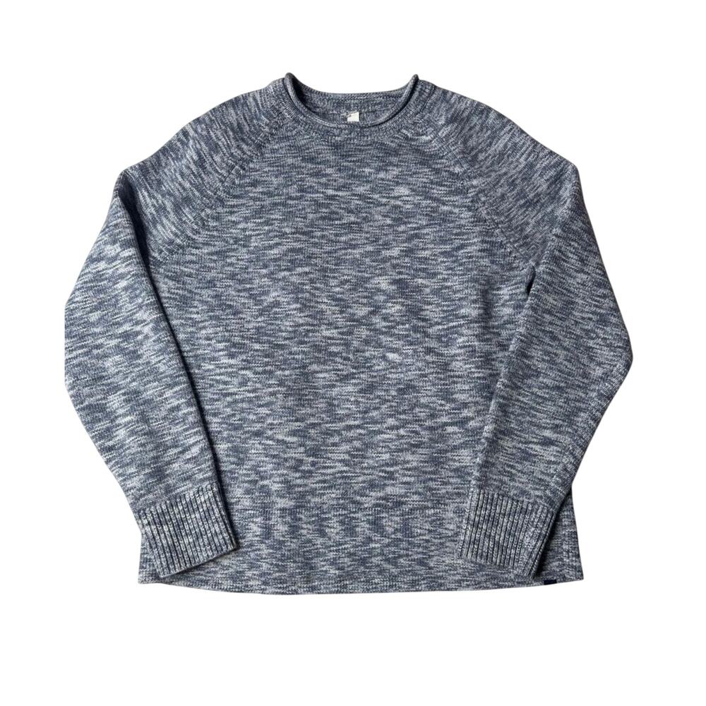 Lululemon Athletica Sweater Night Sea Blue Boxy Cotton Blend Size Medium - Picture 2 of 10
